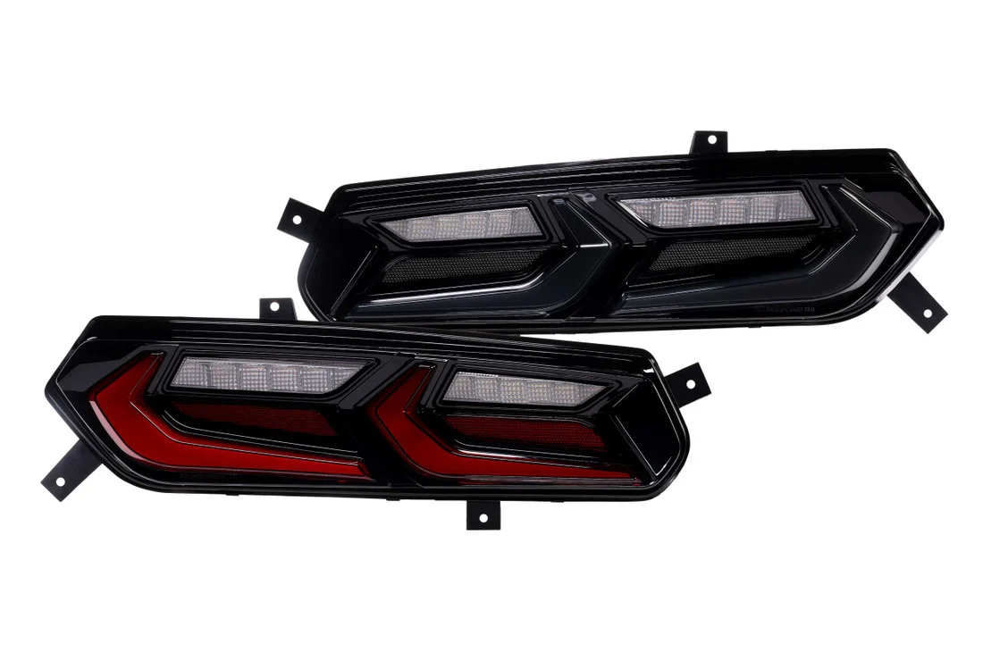 2014-2019 C7 Corvette Red Smoked XB LED Tail Lights Assemblies - Image 10