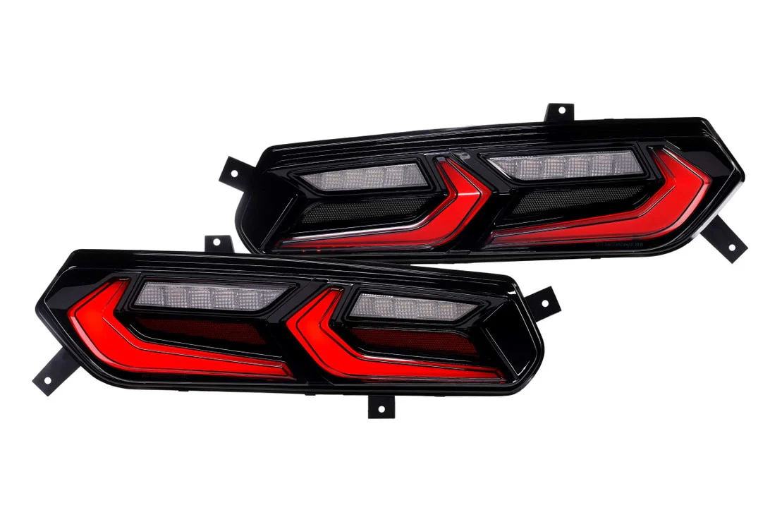 2014-2019 C7 Corvette Red Smoked XB LED Tail Lights Assemblies - Image 11