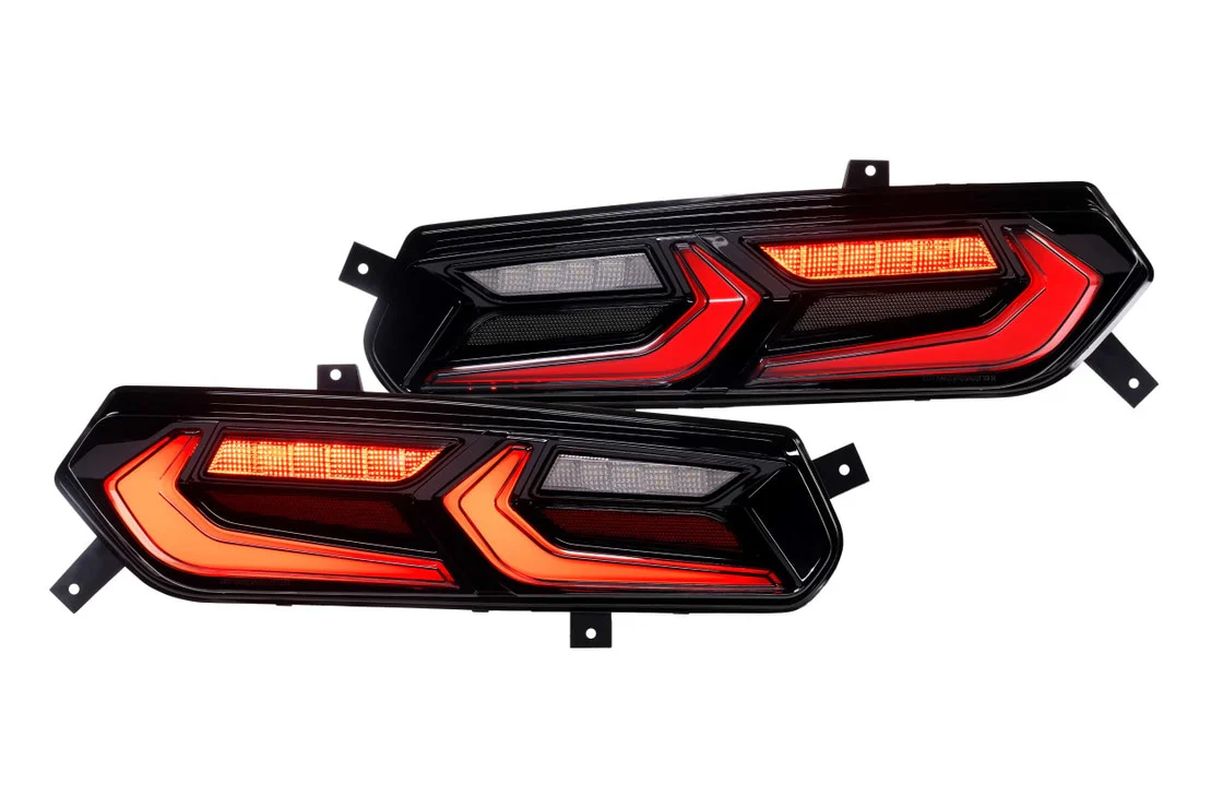 2014-2019 C7 Corvette Red Smoked XB LED Tail Lights Assemblies - Image 12