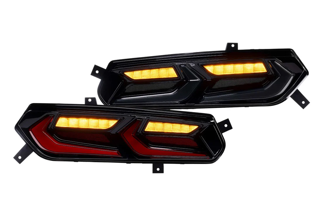 2014-2019 C7 Corvette Red Smoked XB LED Tail Lights Assemblies - Image 13