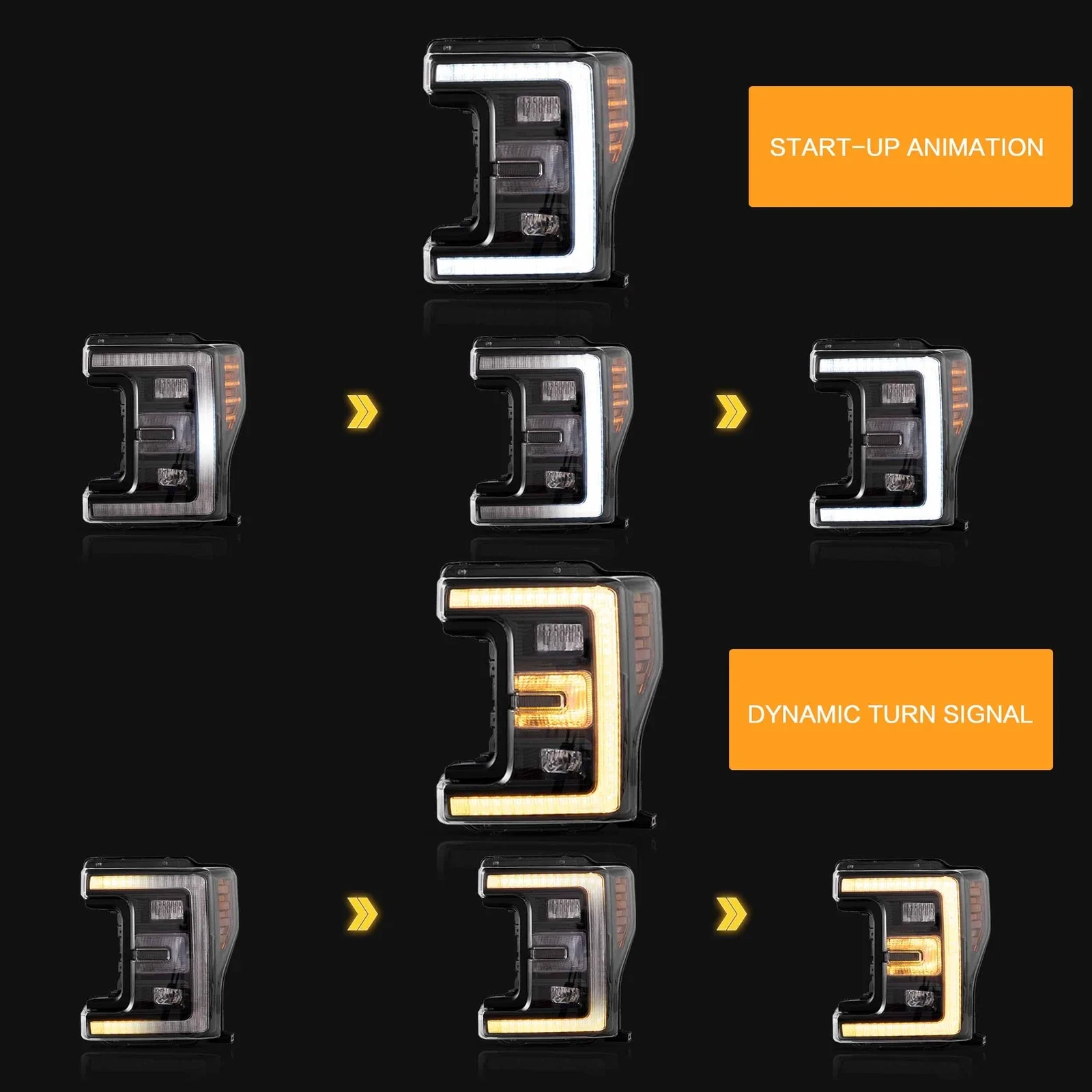 2017-2019 Ford Super Duty LED Headlight Conversion Harness (Pair) - Image 4