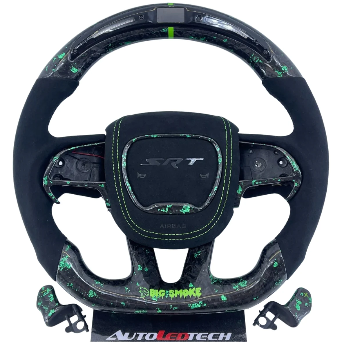2015-2023 Dodge Charger Challenger Custom Carbon Fiber LED Steering Wheel - Image 22