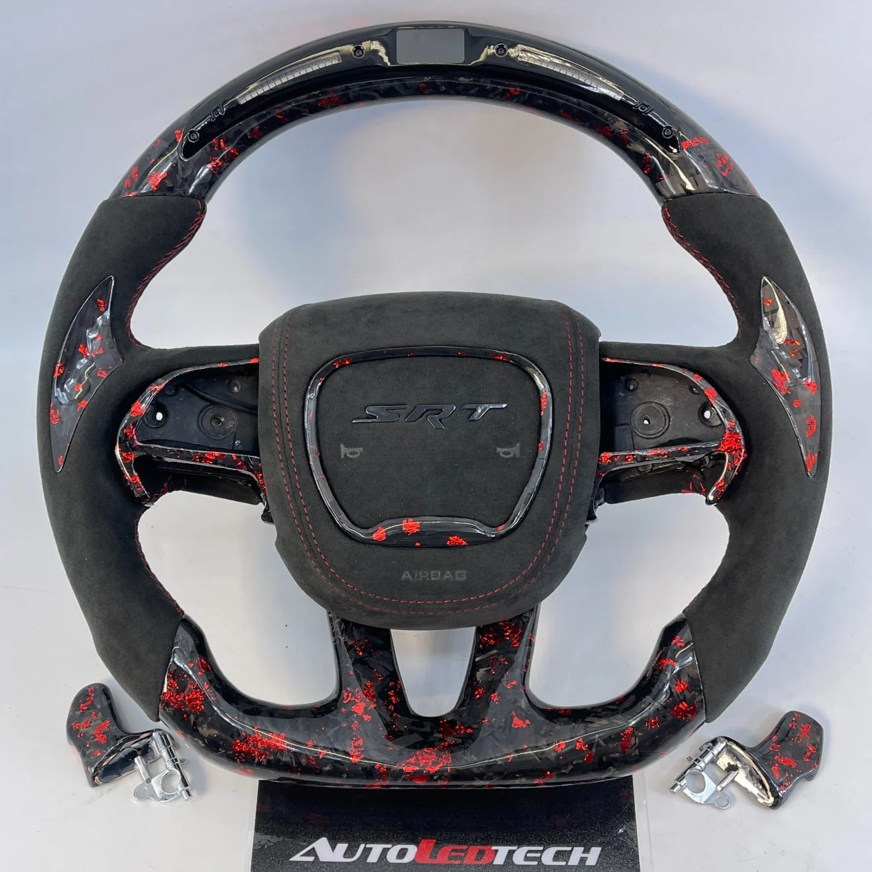 2015-2023 Dodge Charger Challenger Custom Carbon Fiber LED Steering Wheel - Image 10