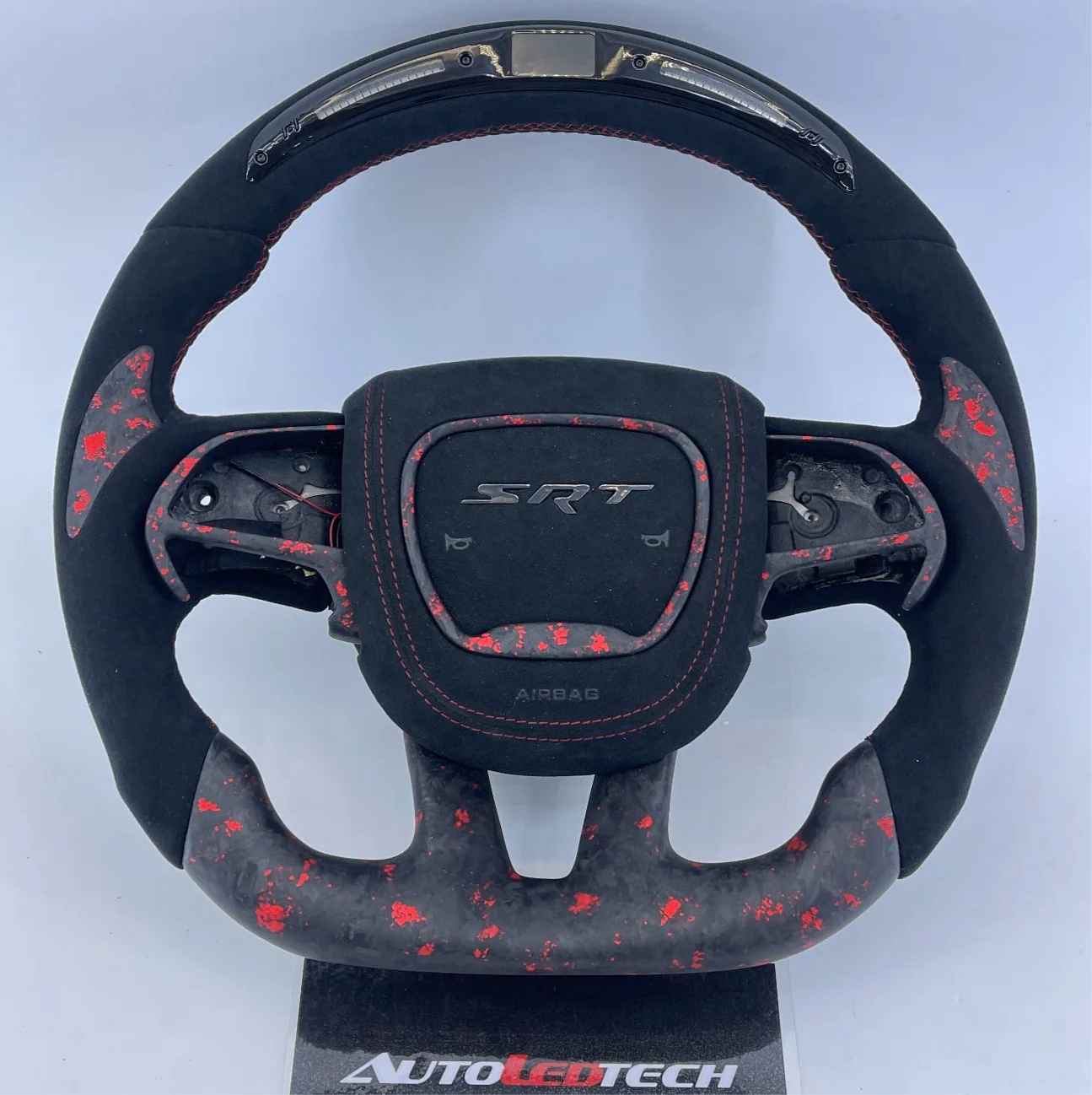 2015-2023 Dodge Charger Challenger Custom Carbon Fiber LED Steering Wheel - Image 31