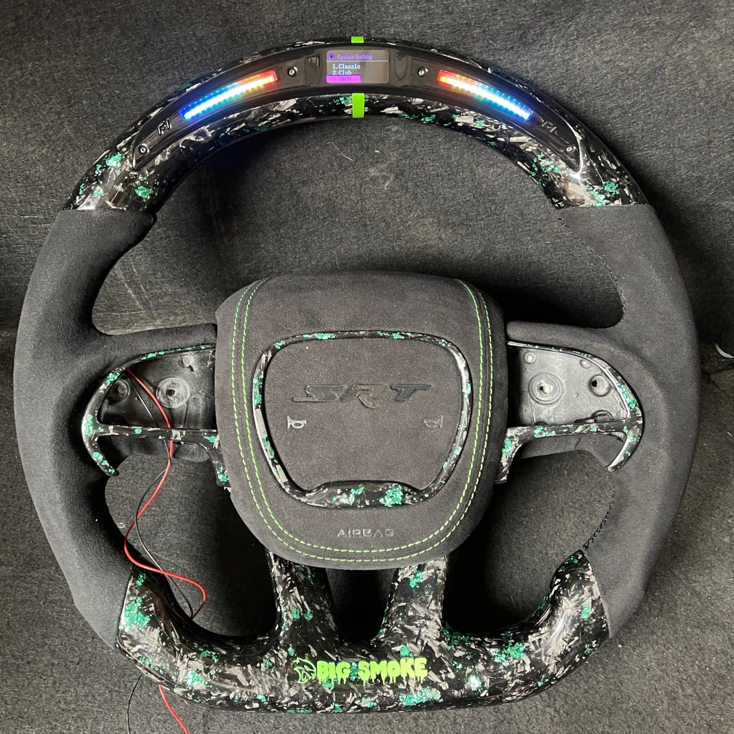 2015-2023 Dodge Charger Challenger Custom Carbon Fiber LED Steering Wheel - Image 35