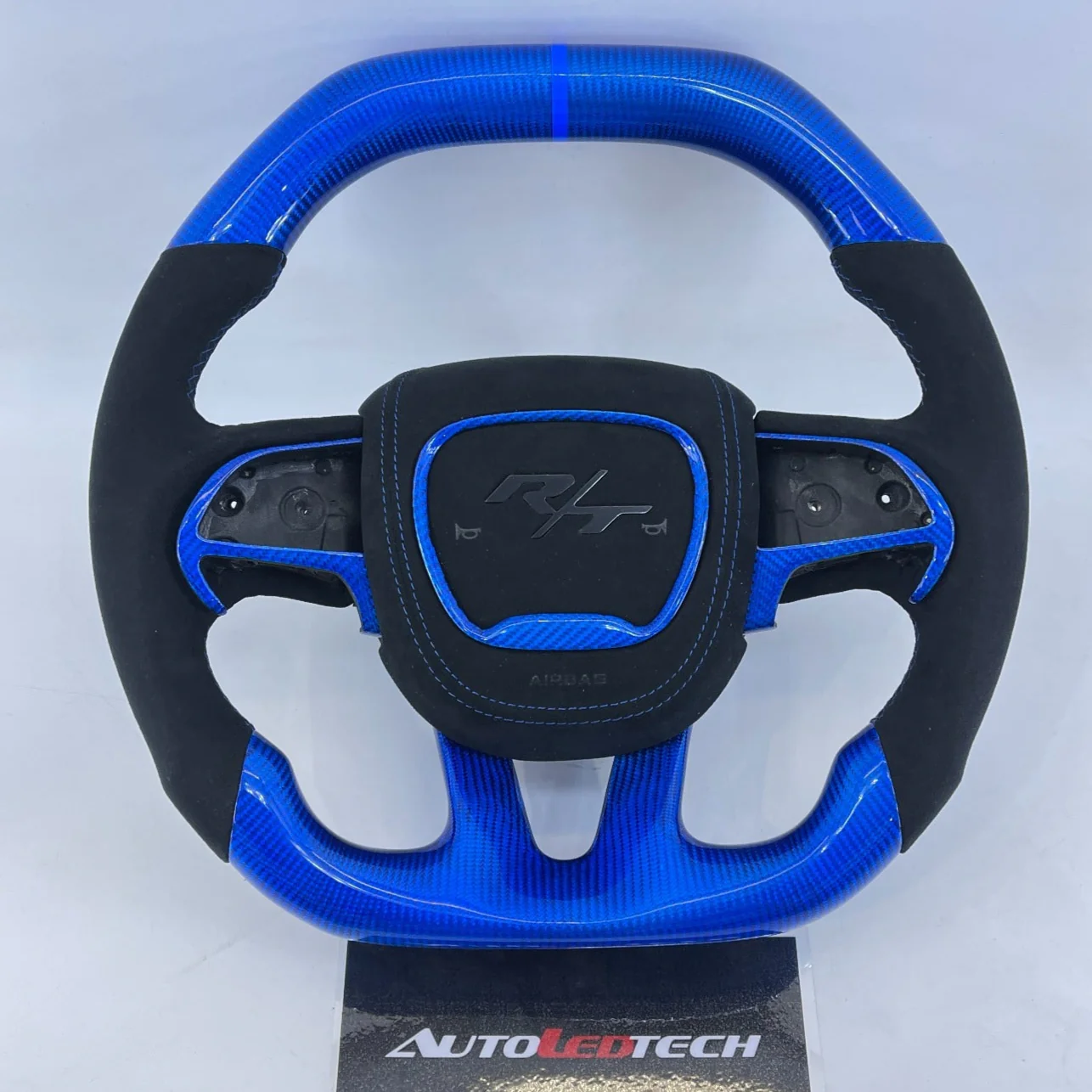 2015-2023 Dodge Charger Challenger Custom Carbon Fiber LED Steering Wheel - Image 38