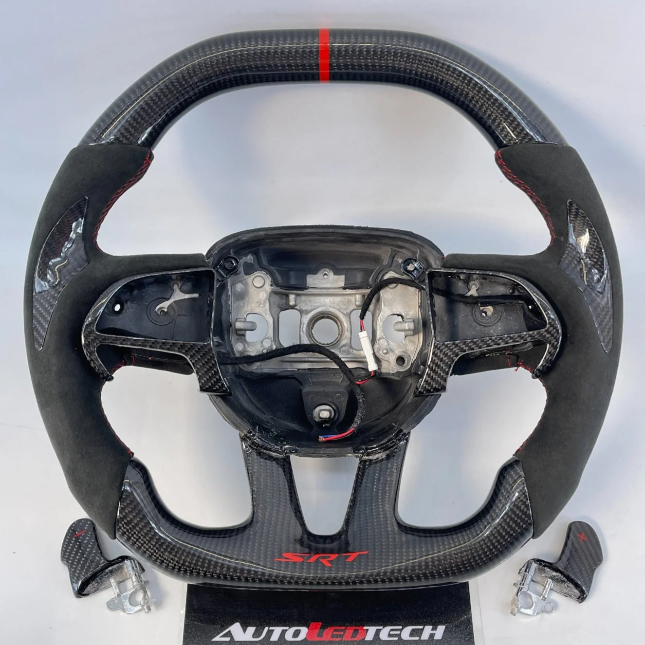 2015-2023 Dodge Charger Challenger Custom Carbon Fiber LED Steering Wheel - Image 44