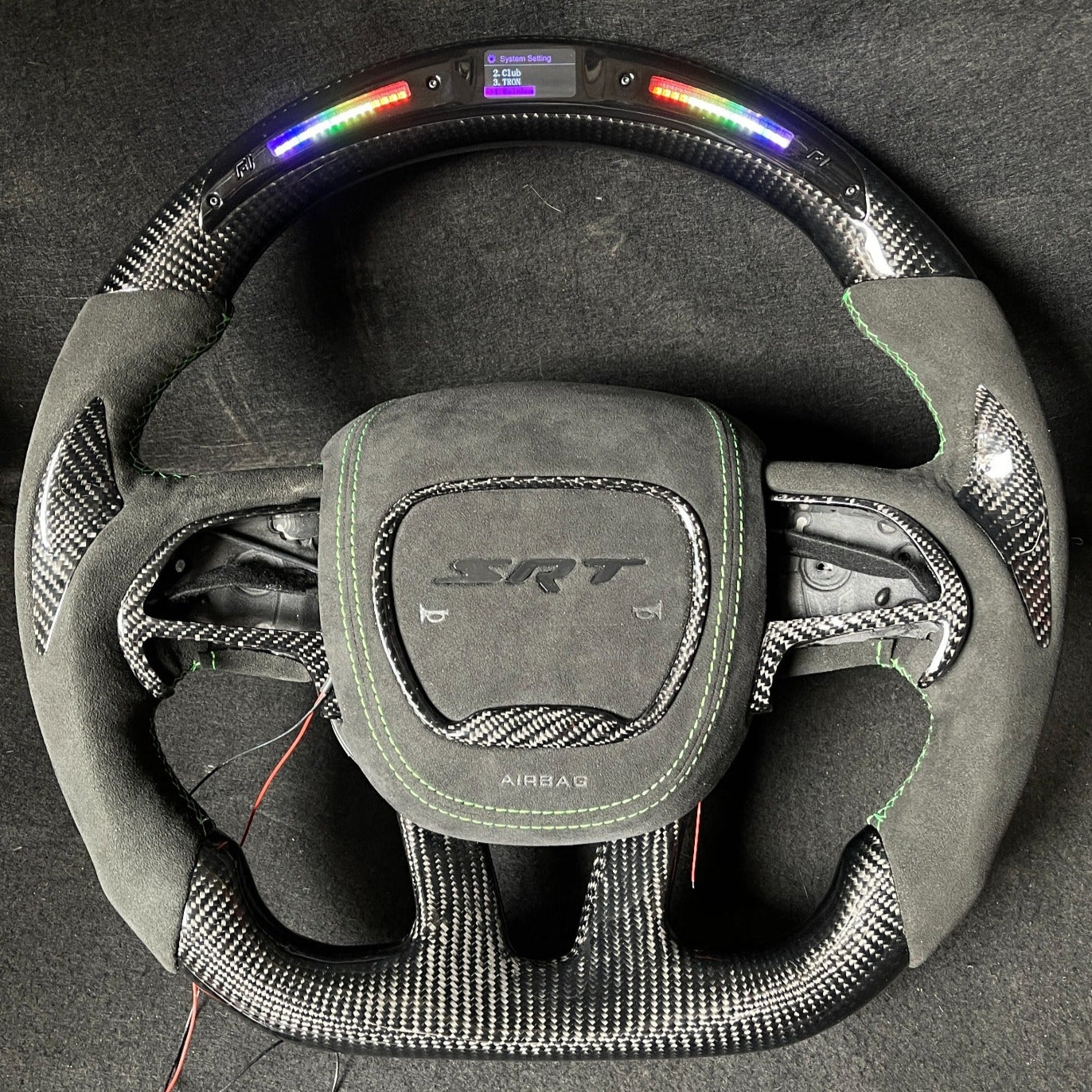 2015-2023 Dodge Charger Challenger Custom Carbon Fiber LED Steering Wheel - Image 53