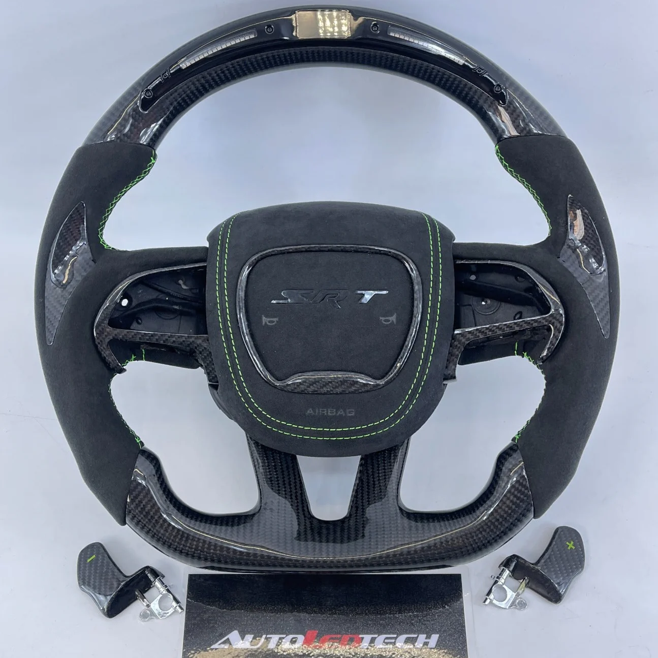 2015-2023 Dodge Charger Challenger Custom Carbon Fiber LED Steering Wheel - Image 54