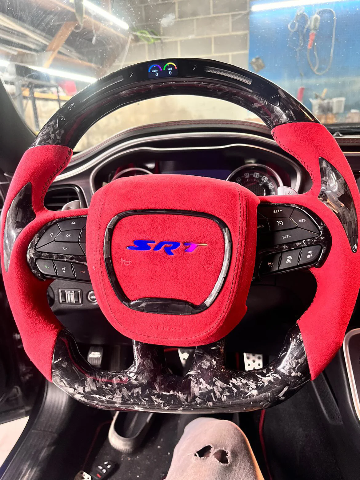 2015-2023 Dodge Charger Challenger Custom Carbon Fiber LED Steering Wheel - Image 55