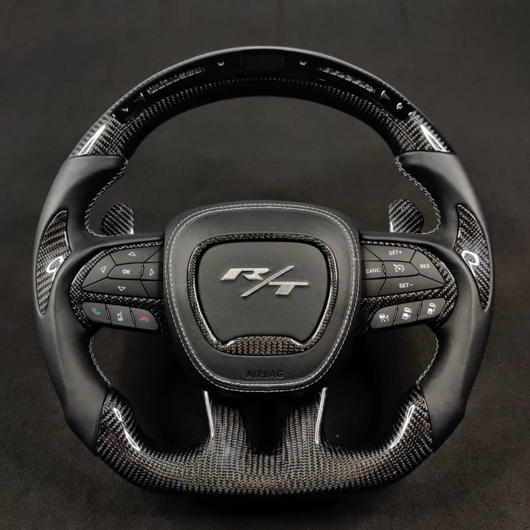 2015-2023 Chrysler 300 Custom Carbon Fiber Steering Wheel - Image 21