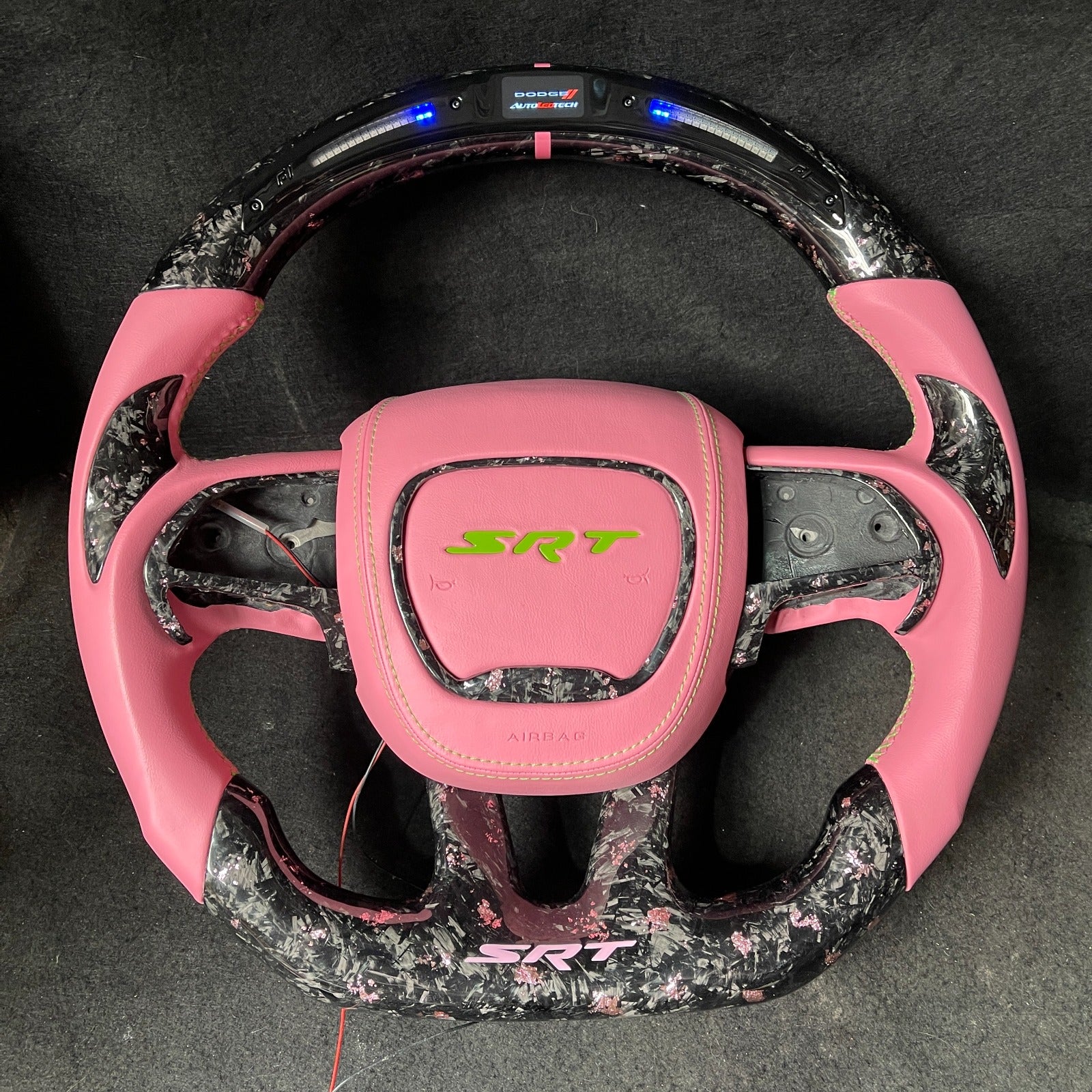 2015-2023 Dodge Charger Challenger Custom Carbon Fiber LED Steering Wheel - Image 59