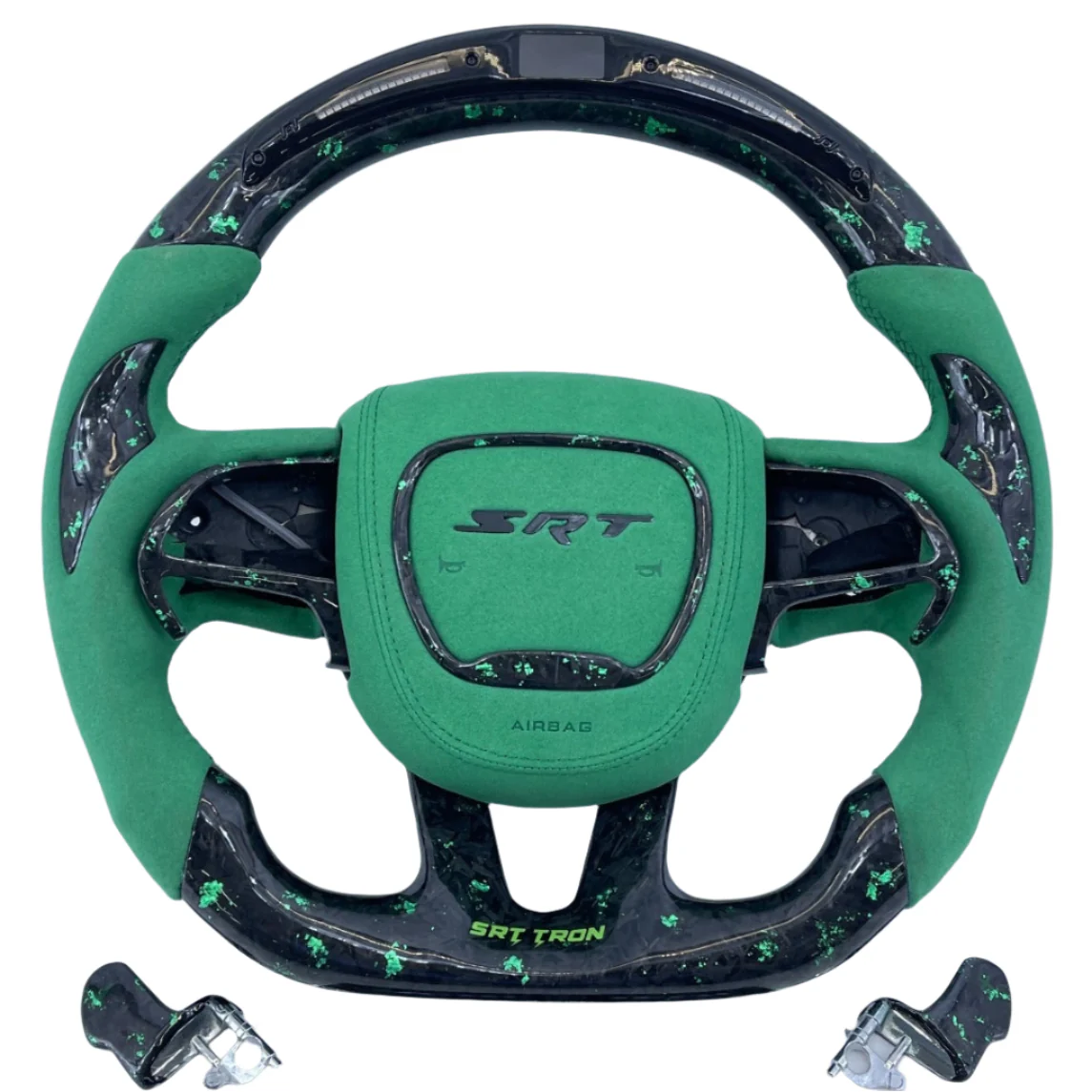 2015-2023 Dodge Charger Challenger Custom Carbon Fiber LED Steering Wheel - Image 70