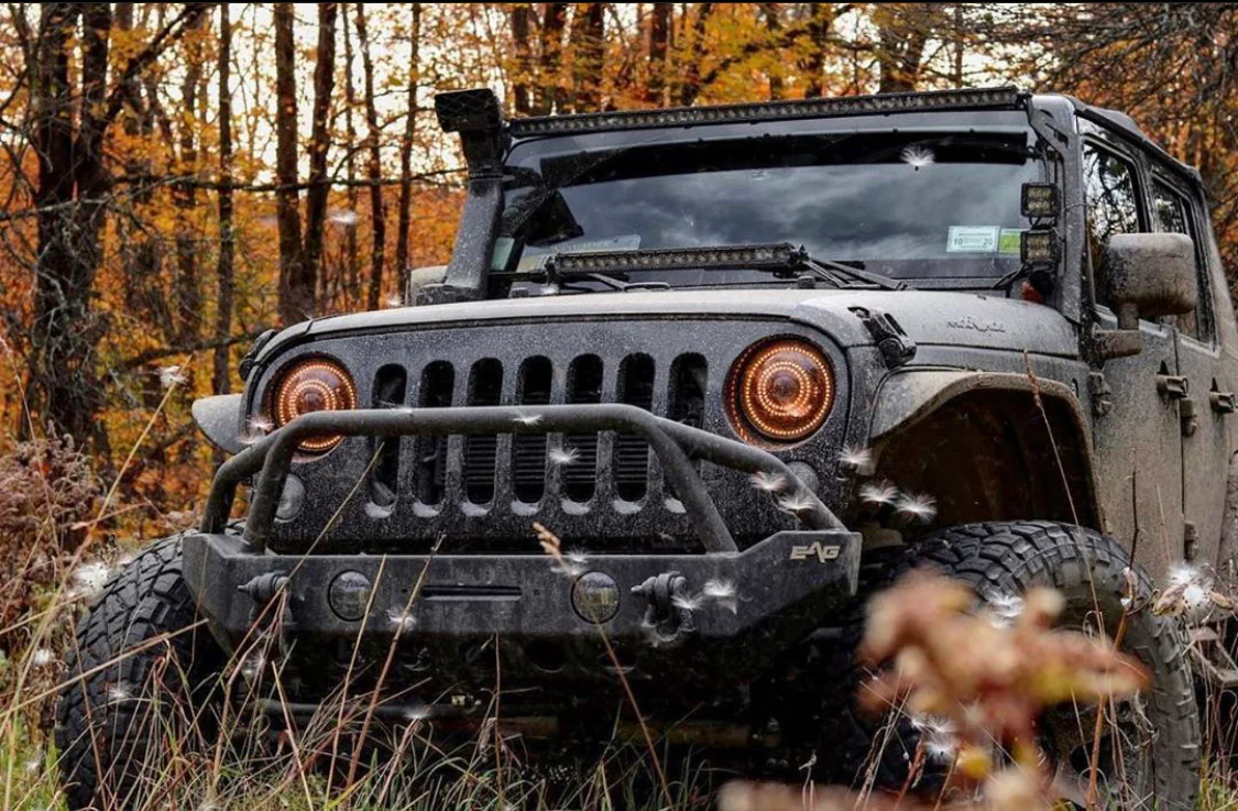 1997-2018 Jeep Wrangler JK RGBW Color-Chasing LED Halo Kit - Image 3