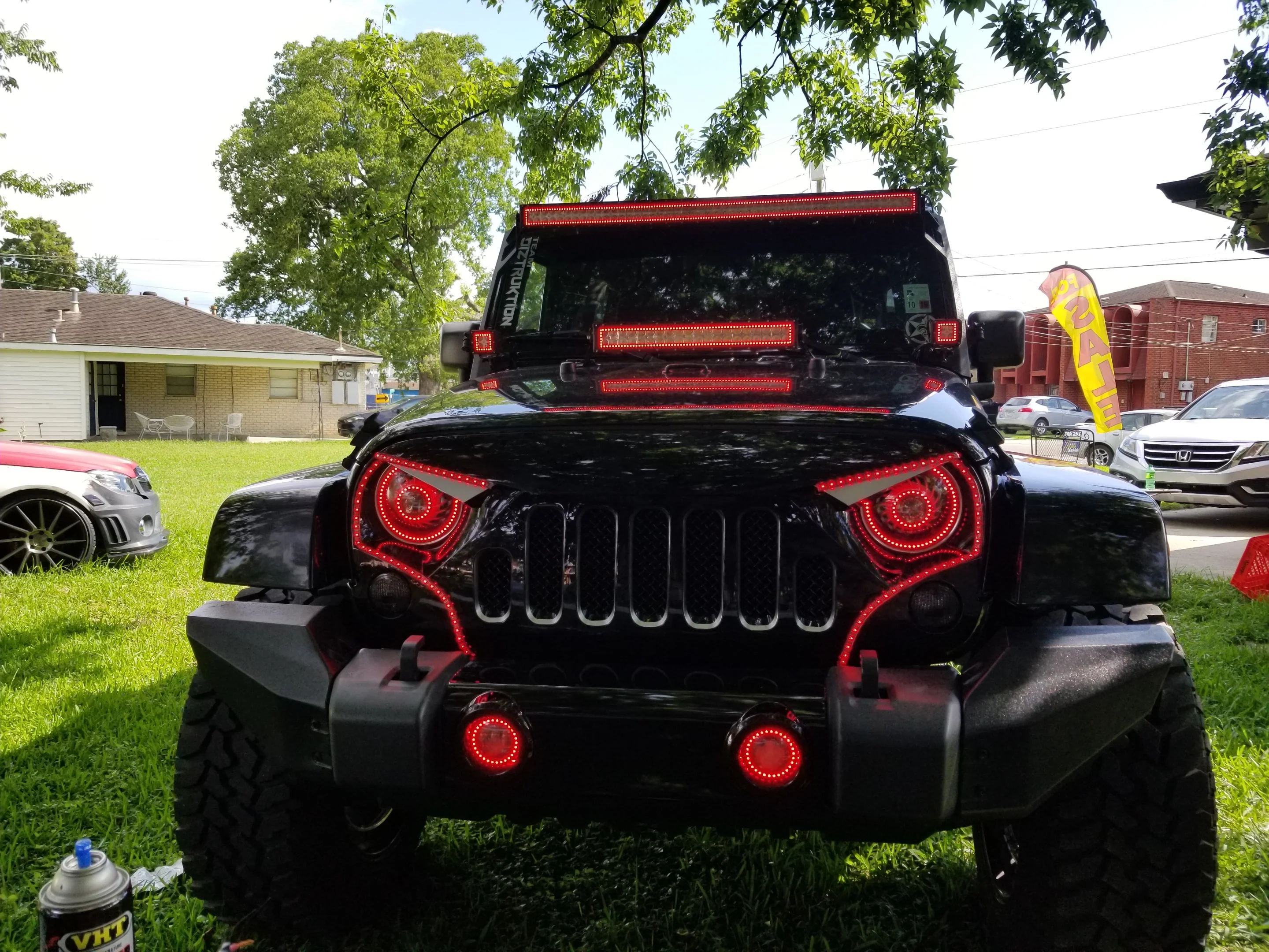 1997-2018 Jeep Wrangler JK RGBW Color-Chasing LED Halo Kit - Image 6
