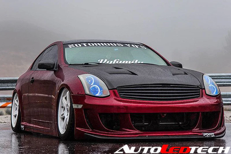 2003-2007 Infiniti G35 Coupe RGBW Flow Series LED Halo Kit - Image 3