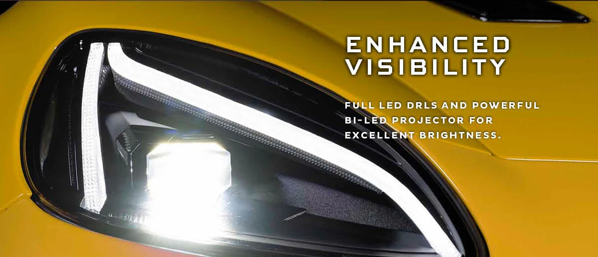 2005-2013 Chevrolet C6 Corvette XB LED DRL Projector Headlights - C8 Design - Image 8