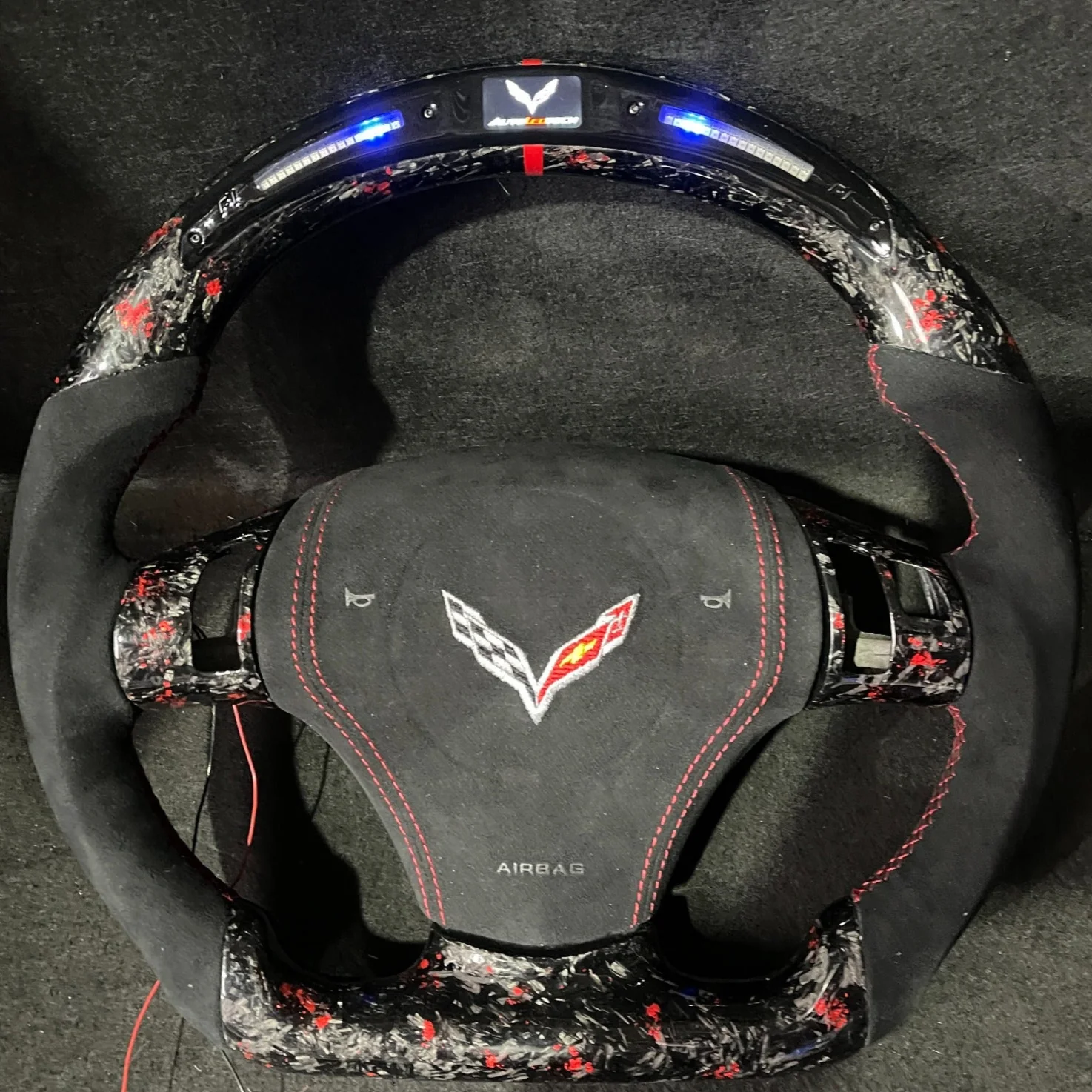 2006-2013 C6 Corvette Custom Carbon Fiber Steering Wheel - Image 13