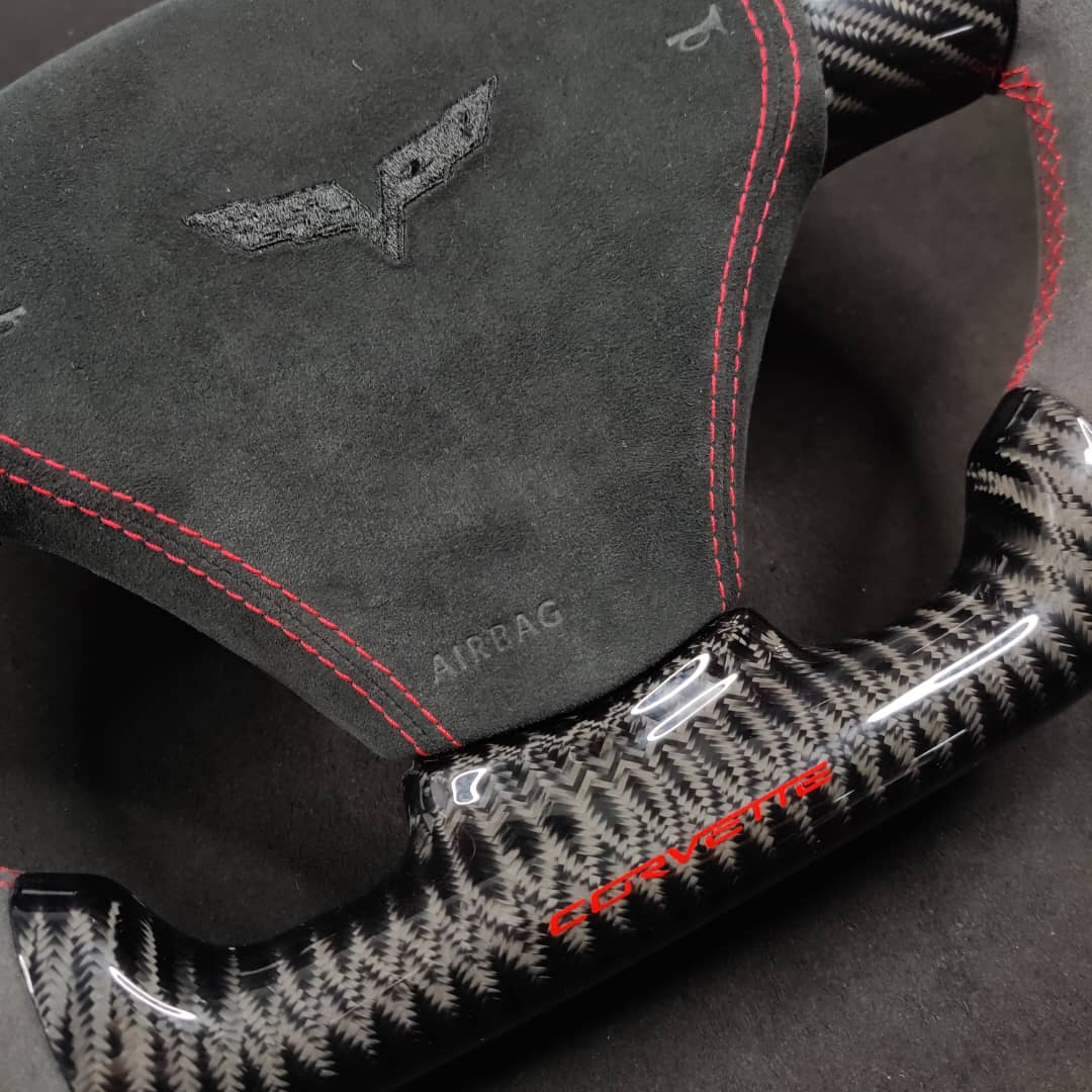 2006-2013 C6 Corvette Custom Carbon Fiber Steering Wheel - Image 37