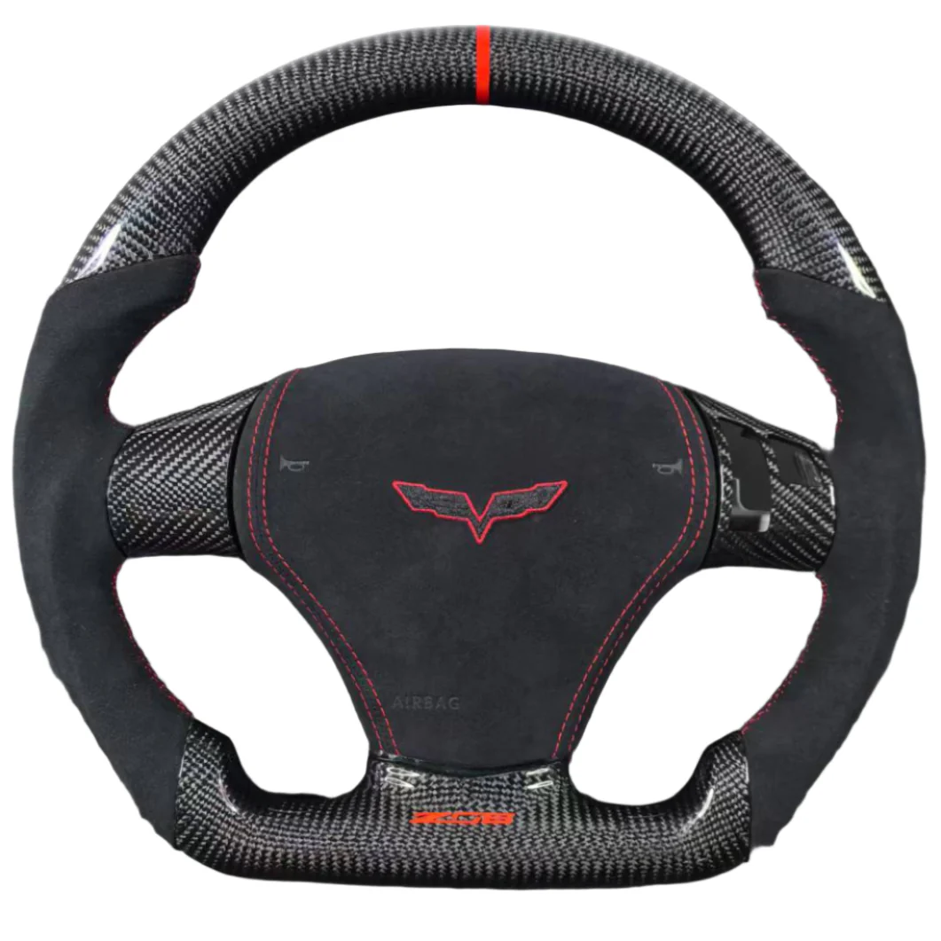 2006-2013 C6 Corvette Custom Carbon Fiber Steering Wheel - Image 4