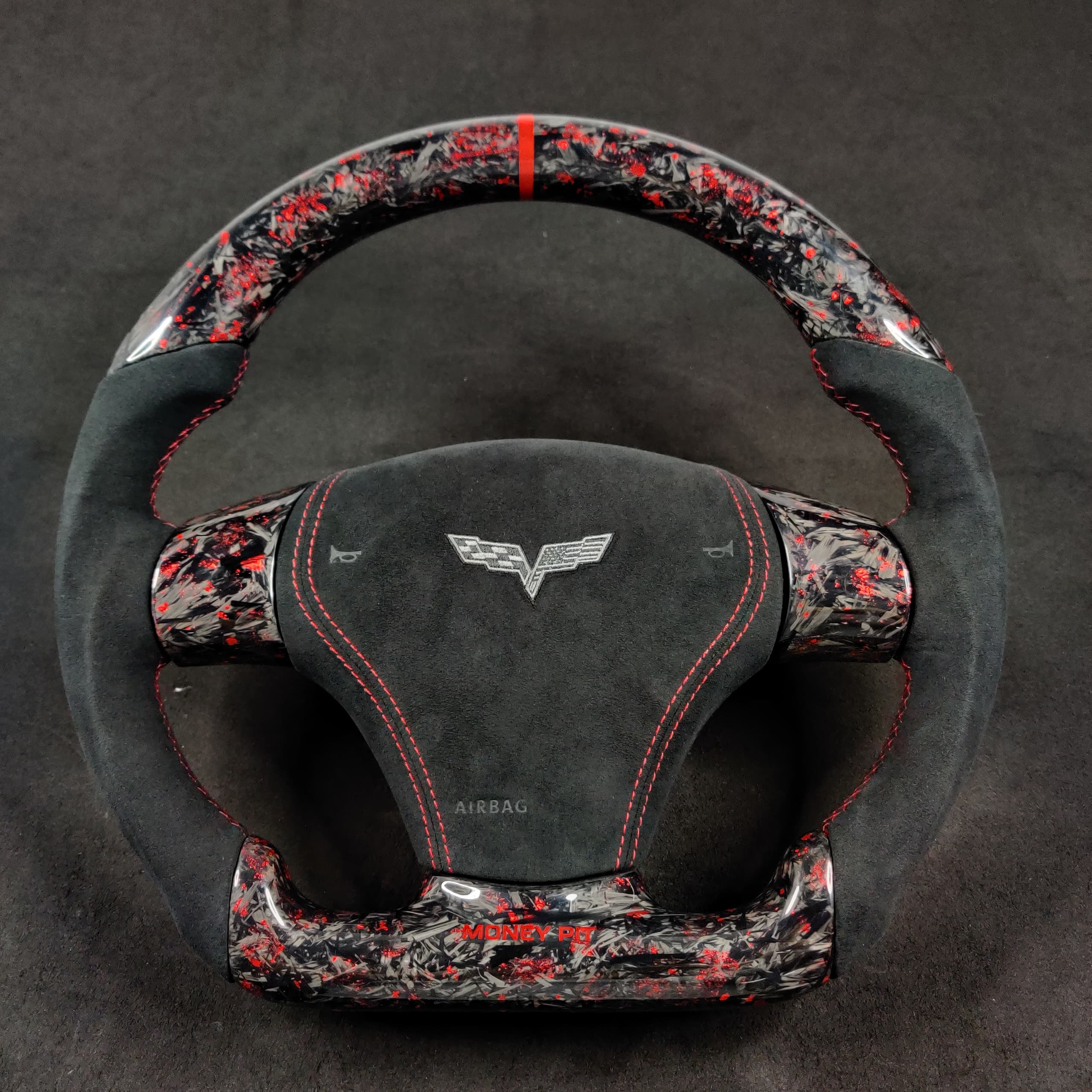 2006-2013 C6 Corvette Custom Carbon Fiber Steering Wheel - Image 7