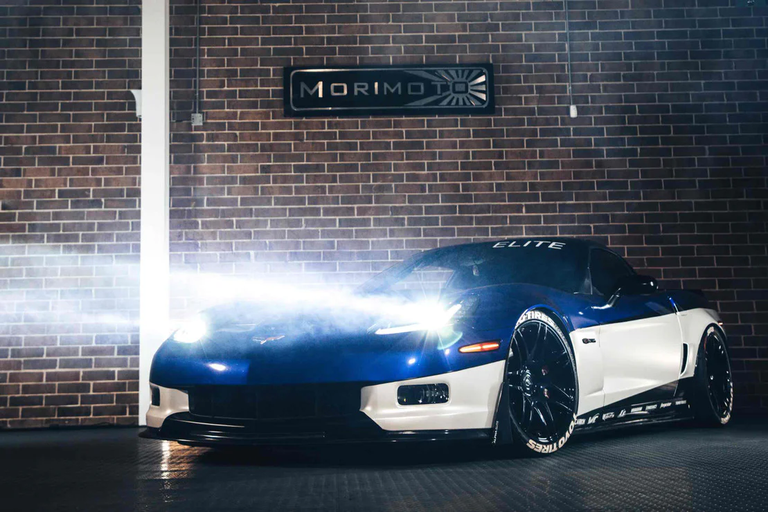 2005-2013 Chevrolet C6 Corvette LED DRL Projector Headlights C7 Style - Image 10