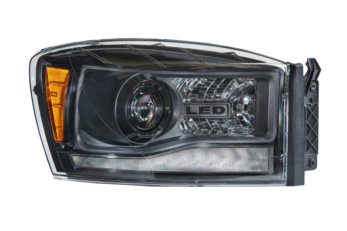 2006-2008 Dodge Ram 1500 2500 LED DRL Projector Headlights - 2013+ Replica Design - Image 6