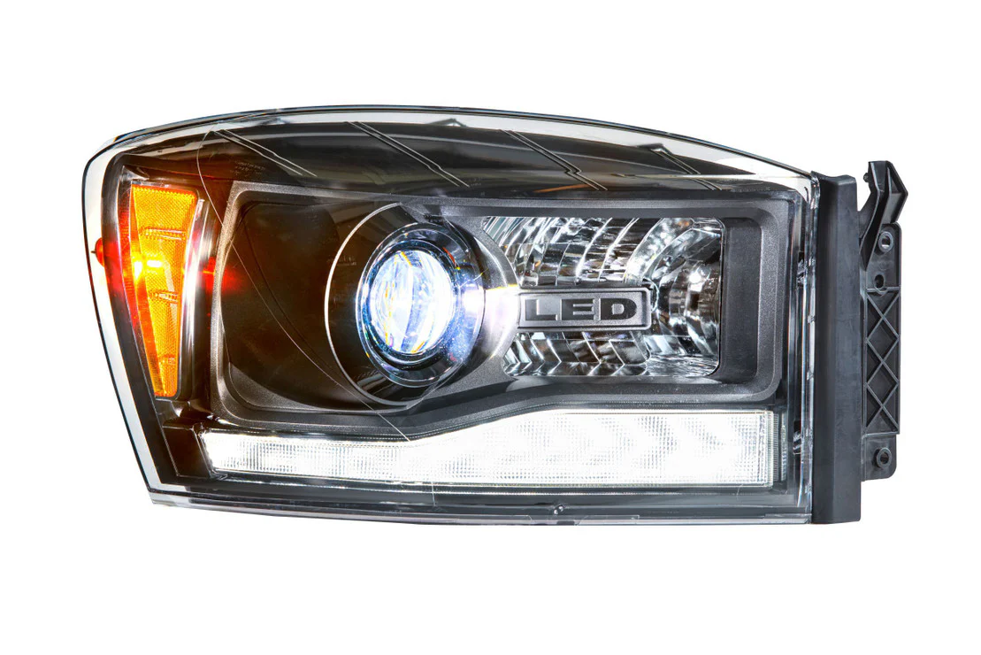 2006-2008 Dodge Ram 1500 2500 LED DRL Projector Headlights - 2013+ Replica Design - Image 8