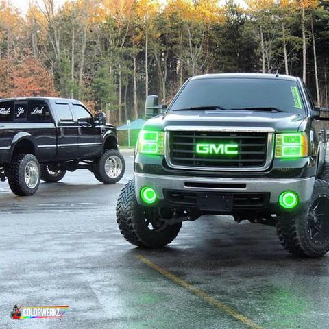 2007-2014 GMC Sierra RGBW Flow Series LED Halo Kit - Image 3