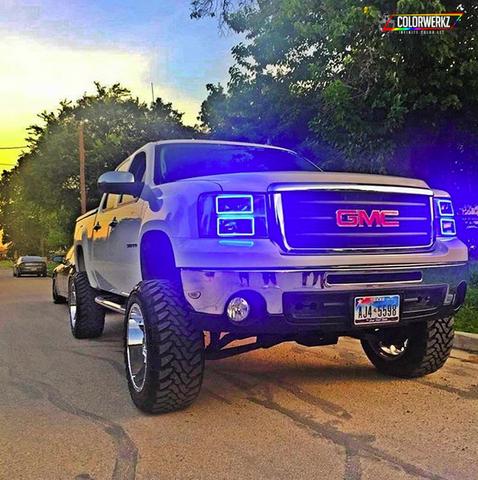 2007-2014 GMC Sierra RGBW Flow Series LED Halo Kit - Image 4
