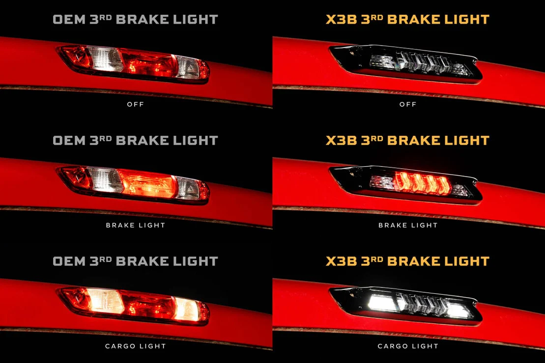 2007-2014 GMC Chevy Sierra Silverado Smoked LED 3rd Brake Light - Image 7