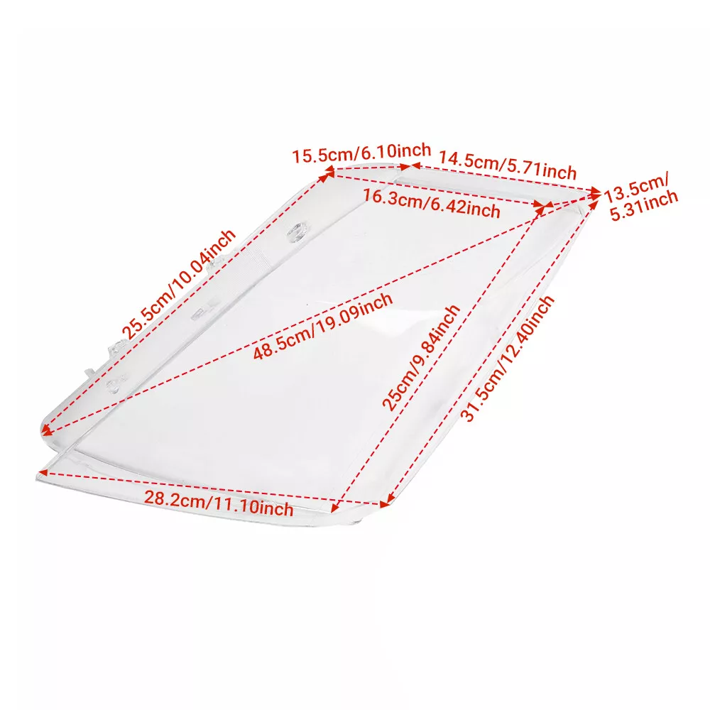 2008-2015 Cadillac CTS CTS-V Headlight Lens Covers Left LH Right RH (Pair) - Image 3