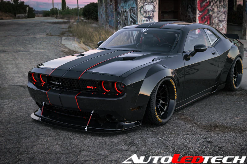 2008-2014 Dodge Challenger RGBW Flow Series LED Halo Kit - Image 5