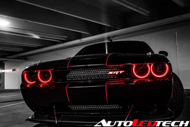 2008-2014 Dodge Challenger RGBW Flow Series LED Halo Kit - Image 7