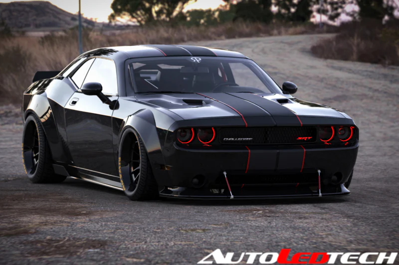 2008-2014 Dodge Challenger RGBW Flow Series LED Halo Kit - Image 8