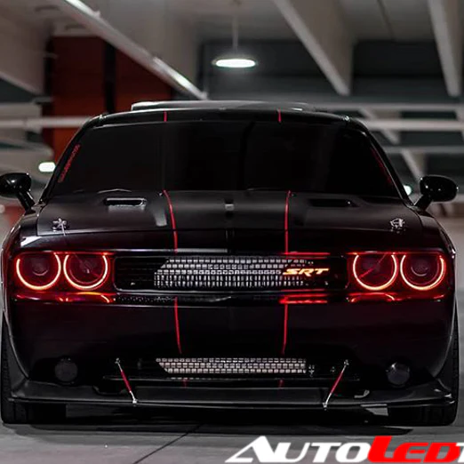 2008-2014 Dodge Challenger RGBW Flow Series LED Halo Kit - Image 9