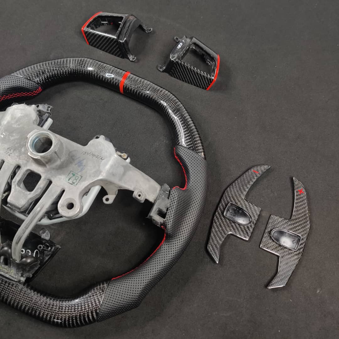 2008-2015 Cadillac V2 CTS-V CTS Carbon Fiber Steering Wheel - Image 18