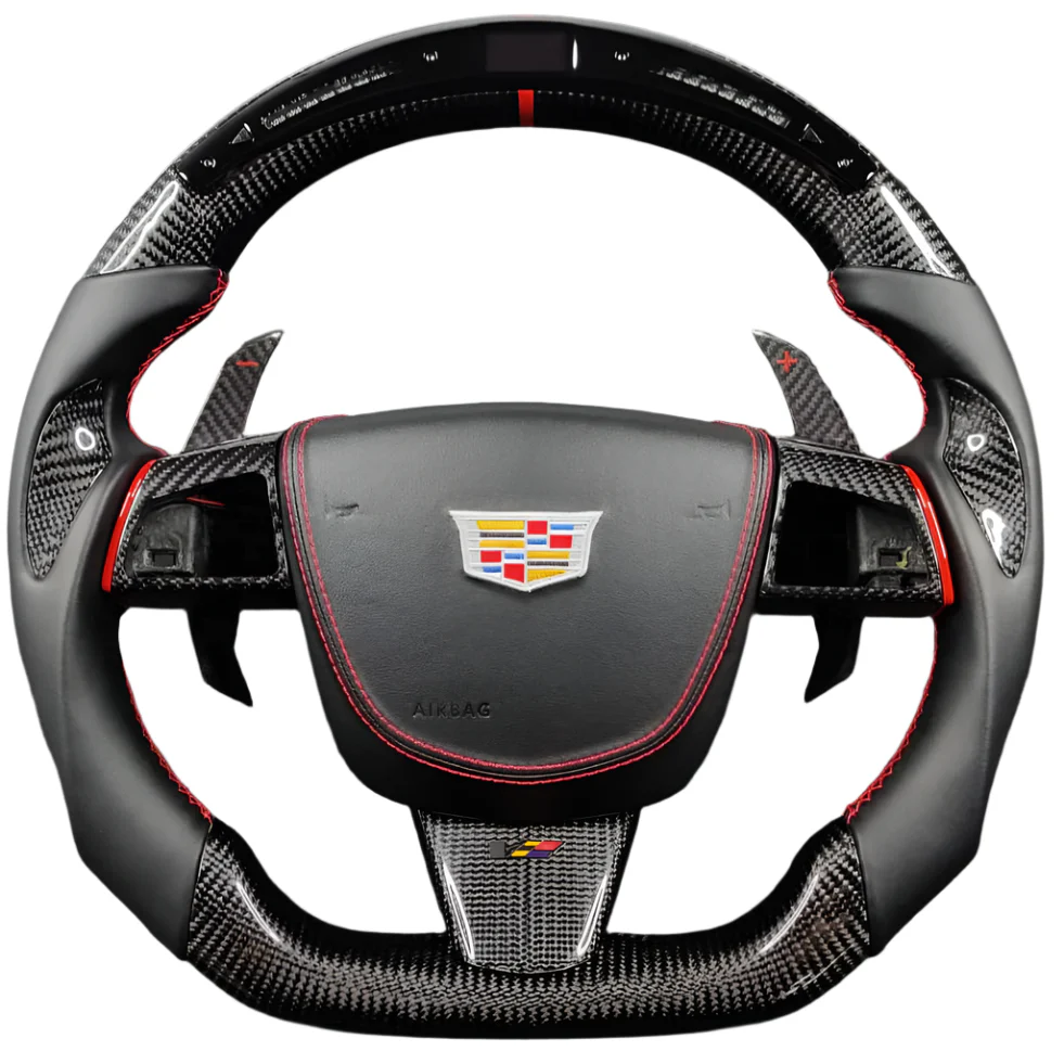 2008-2015 Cadillac V2 CTS-V CTS Carbon Fiber Steering Wheel - Image 6