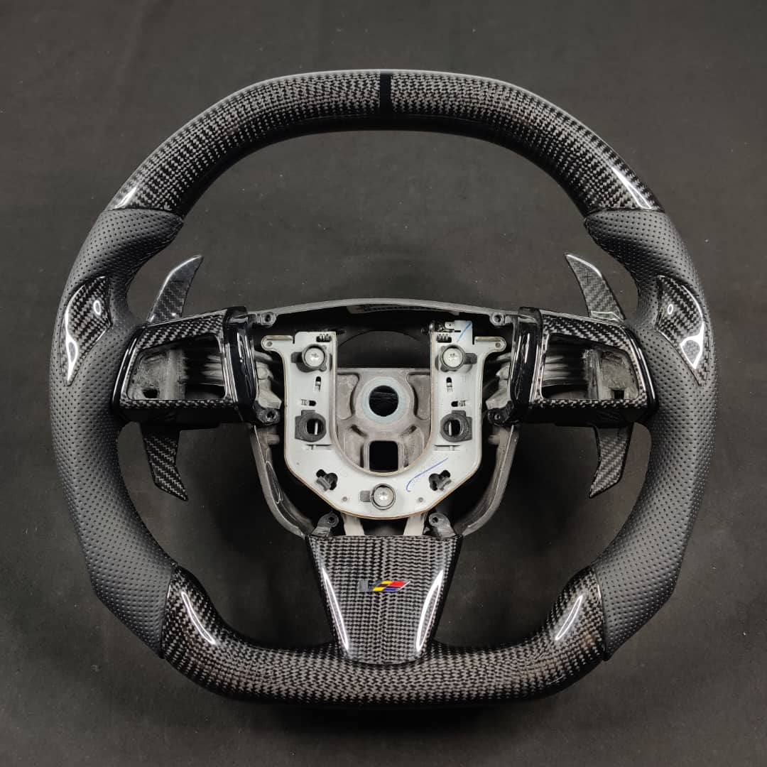 2008-2015 Cadillac V2 CTS-V CTS Carbon Fiber Steering Wheel - Image 7