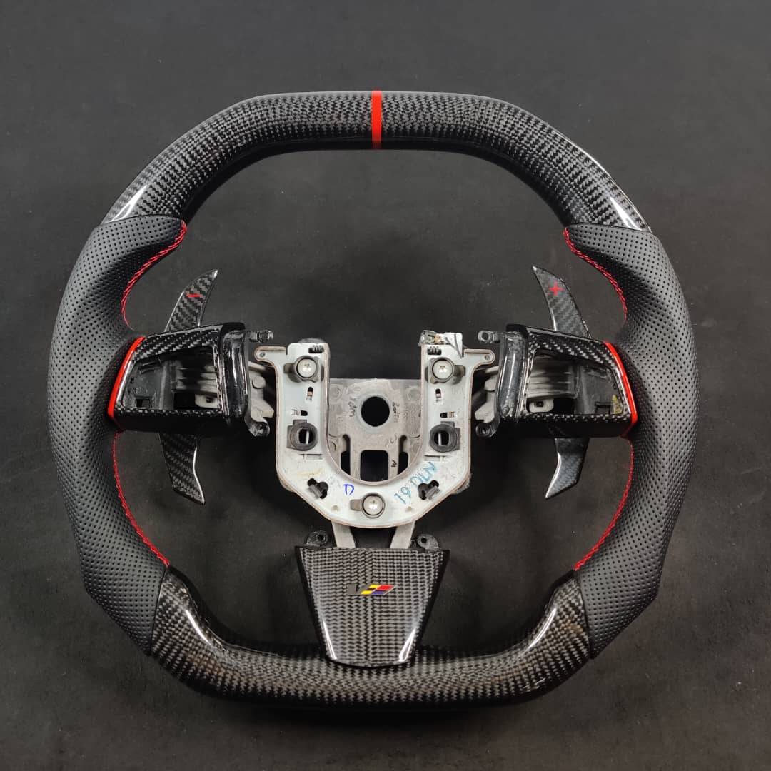 2008-2015 Cadillac V2 CTS-V CTS Carbon Fiber Steering Wheel - Image 8