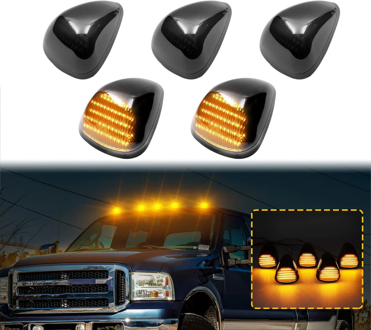 2008-2016 Ford F250 Super Duty Switchback LED Smoked Mirror Lights - Image 10