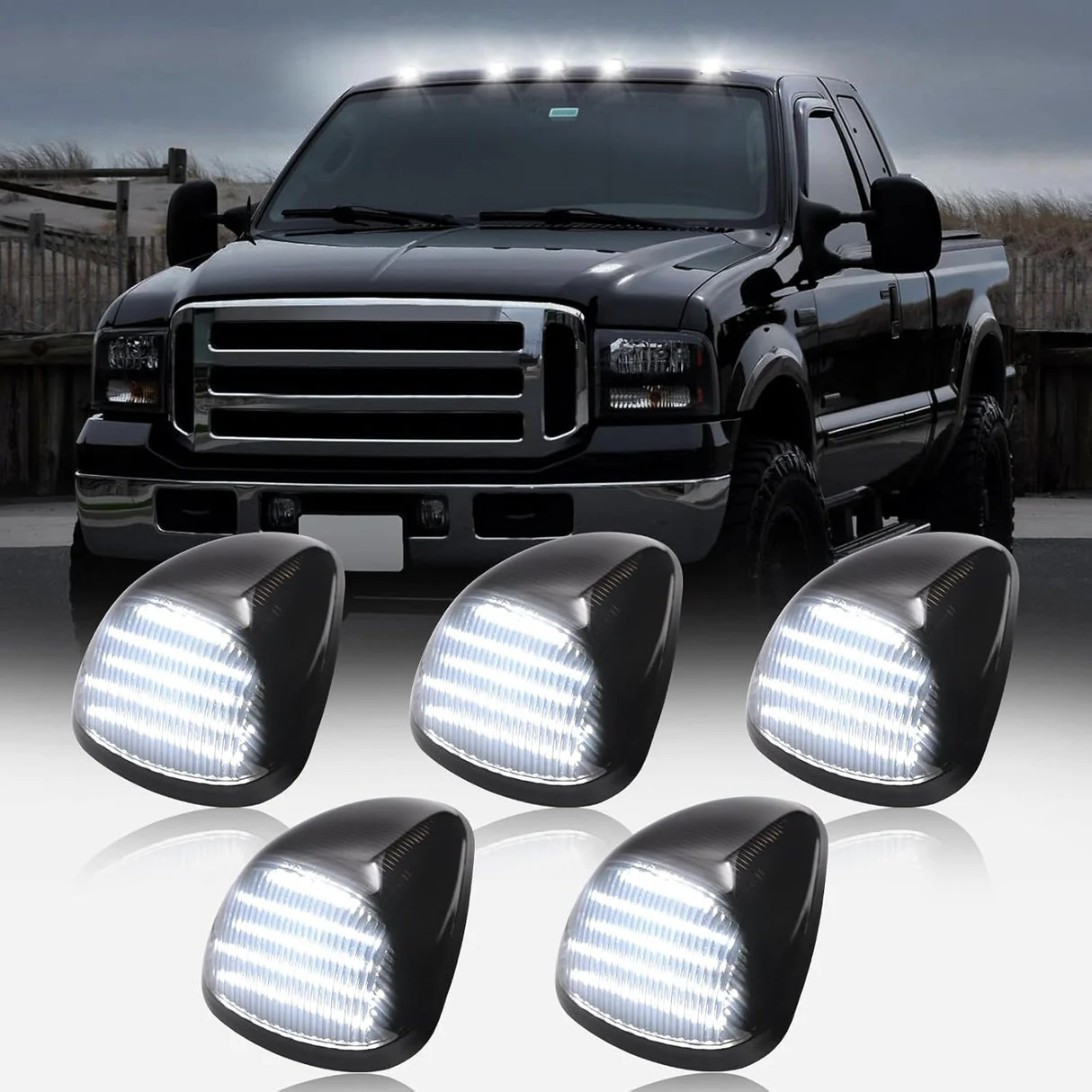 2008-2016 Ford F250 Super Duty Switchback LED Smoked Mirror Lights - Image 6