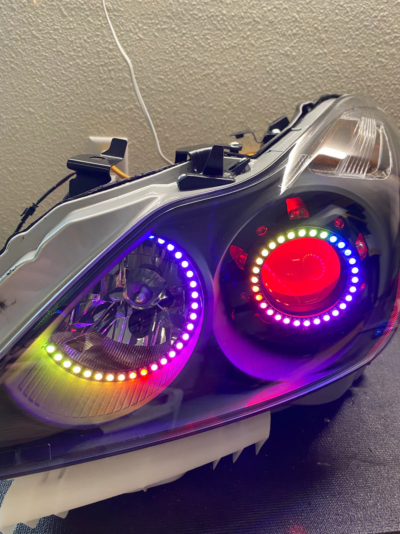 2007-2015 Infiniti G37/Q40/Q60 RGBW Flow Series Halo Kit - Image 16