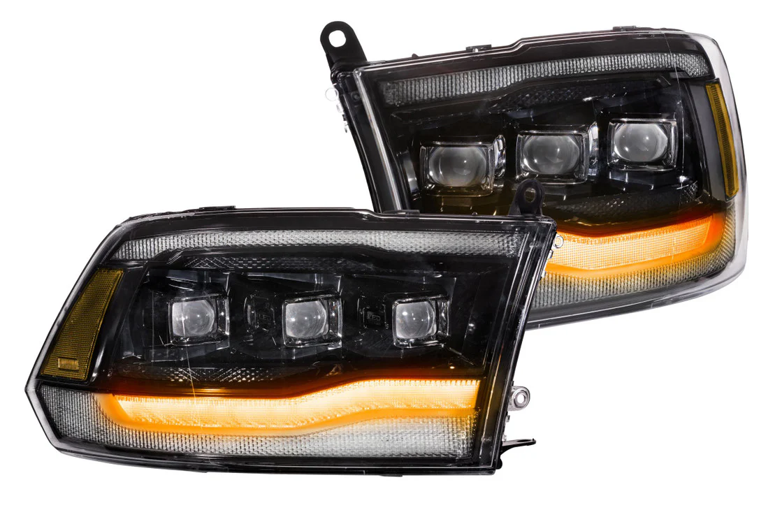 2009-2018 Dodge Ram LED DRL Tri-Beam Projector Facelift Headlights - Image 7