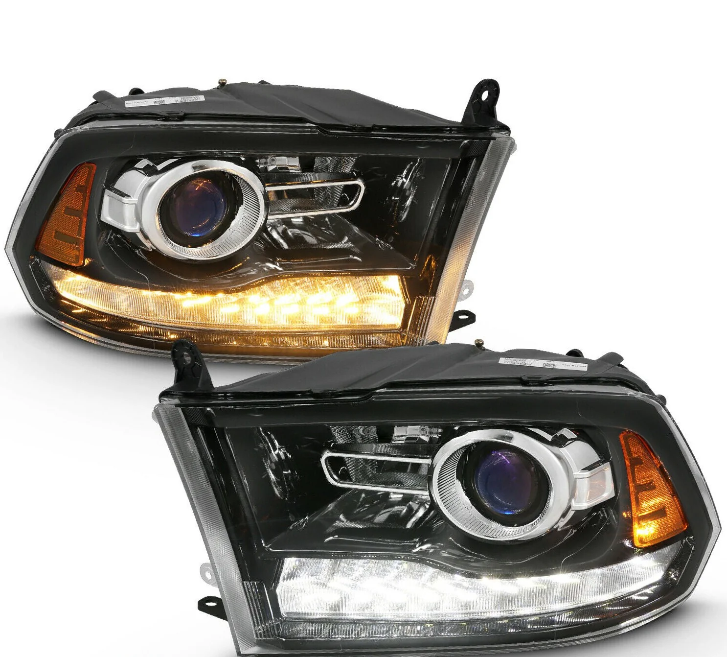 2009-2018 Dodge Ram 1500 HD RGBW Flow Series LED Halo DRL Headlights - Image 10