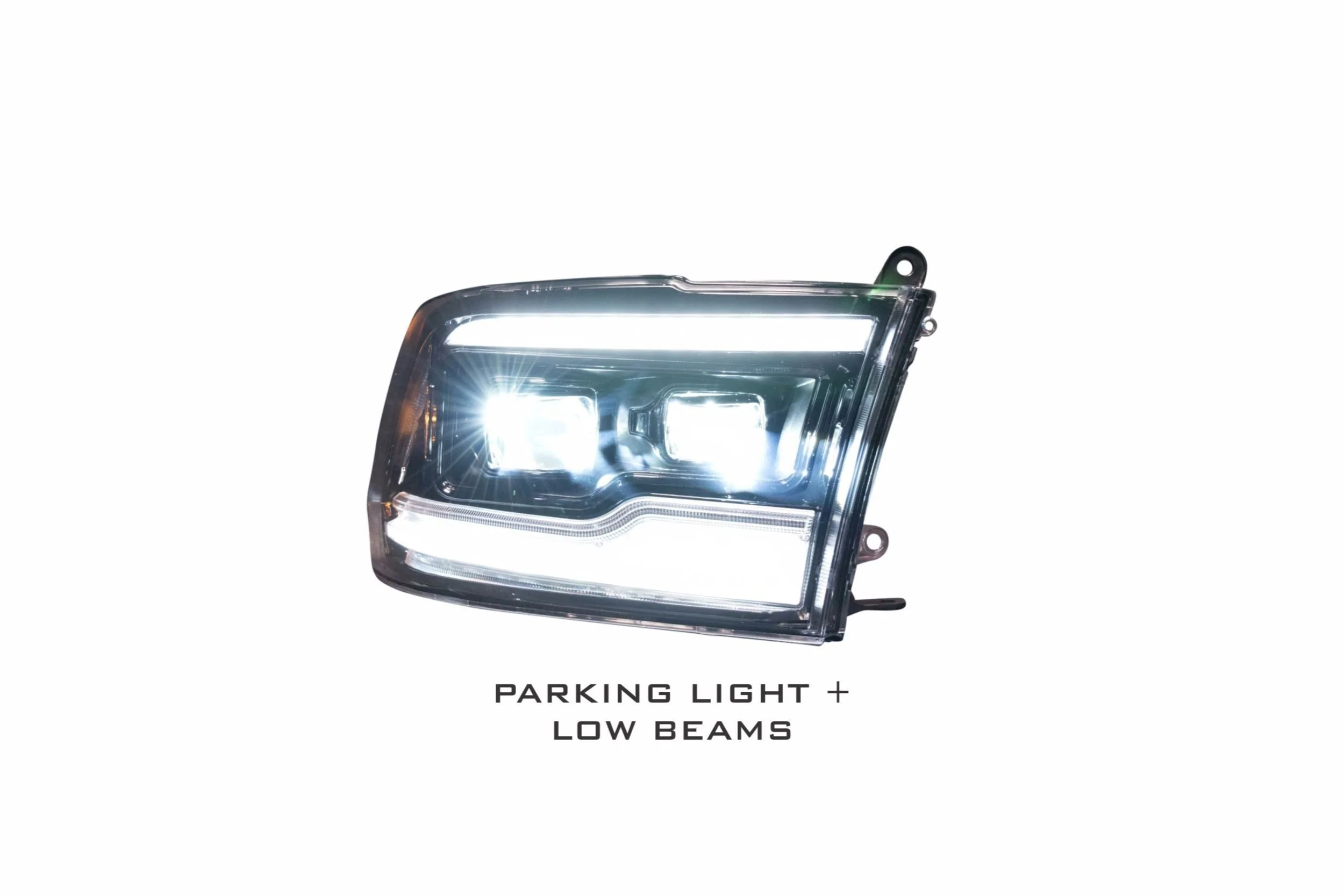 2009-2018 Dodge Ram XB White Amber LED DRL Projector Headlights - Image 19