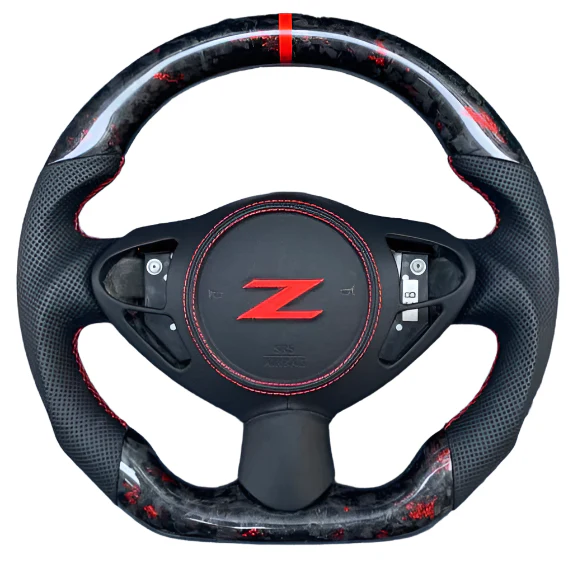2009-2020 Nissan 370z Custom Carbon Fiber Steering Wheel - Image 3