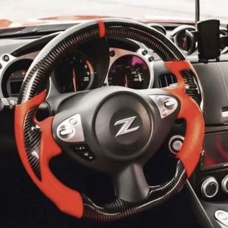 2009-2020 Nissan 370z Custom Carbon Fiber Steering Wheel - Image 6