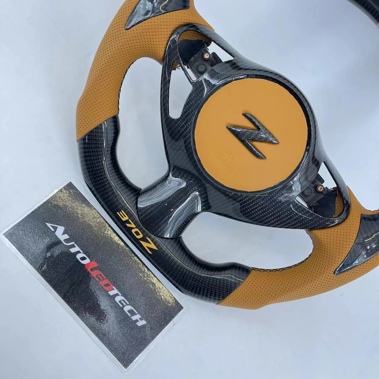2009-2020 Nissan 370z Custom Carbon Fiber Steering Wheel - Image 9