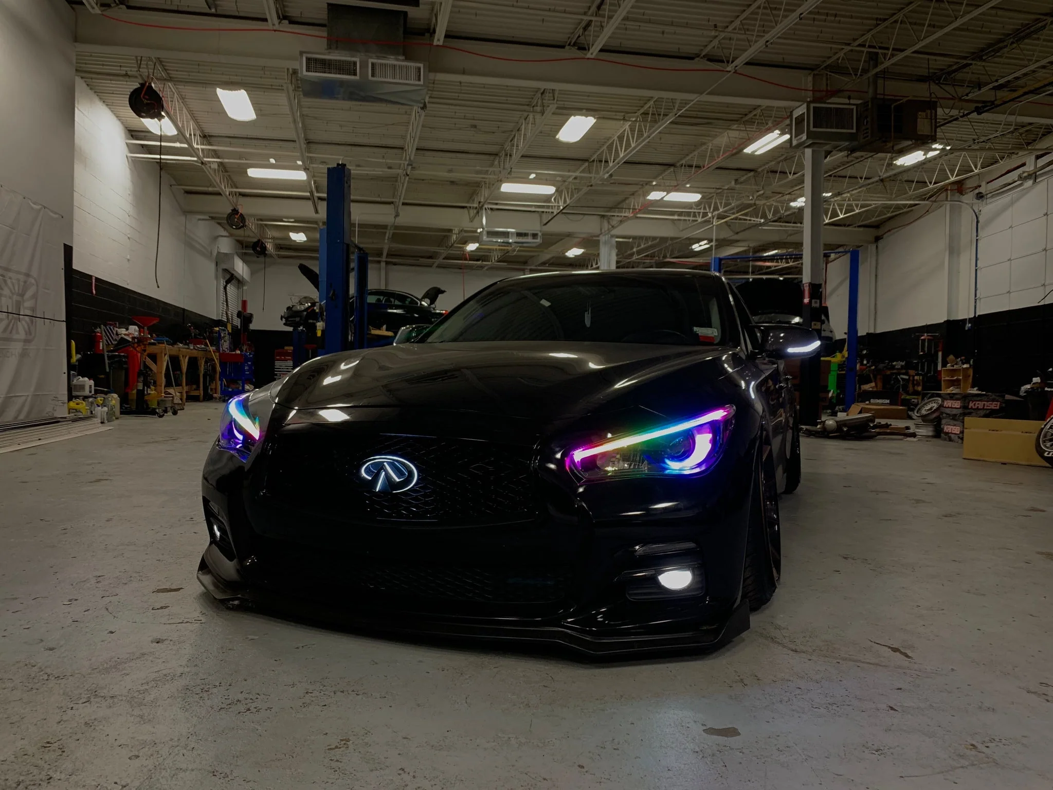 Infiniti G37 Sedan Color Changing RGB Flow LED Badge Grill Emblem - Image 20